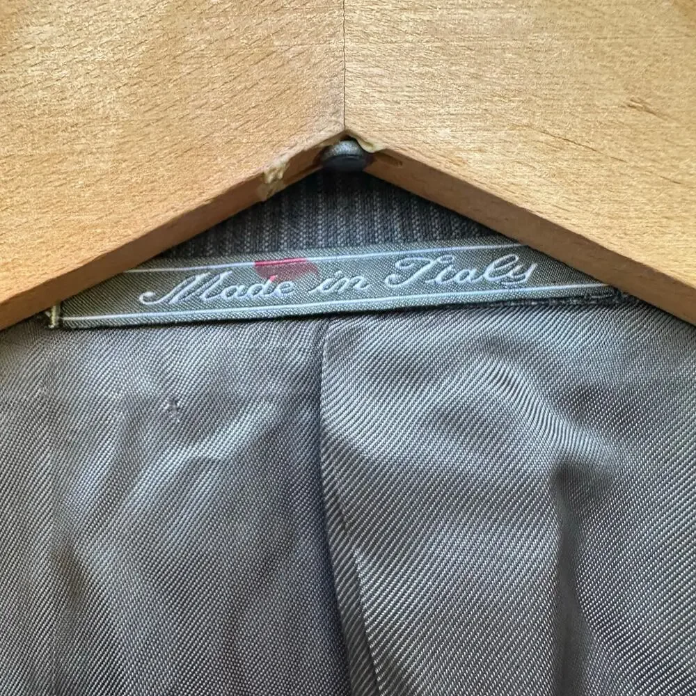 Corneliani Made in Italy Gray Wool Silk Blazer Jacket Size 54R (US 44R) - Picture 7 of 7